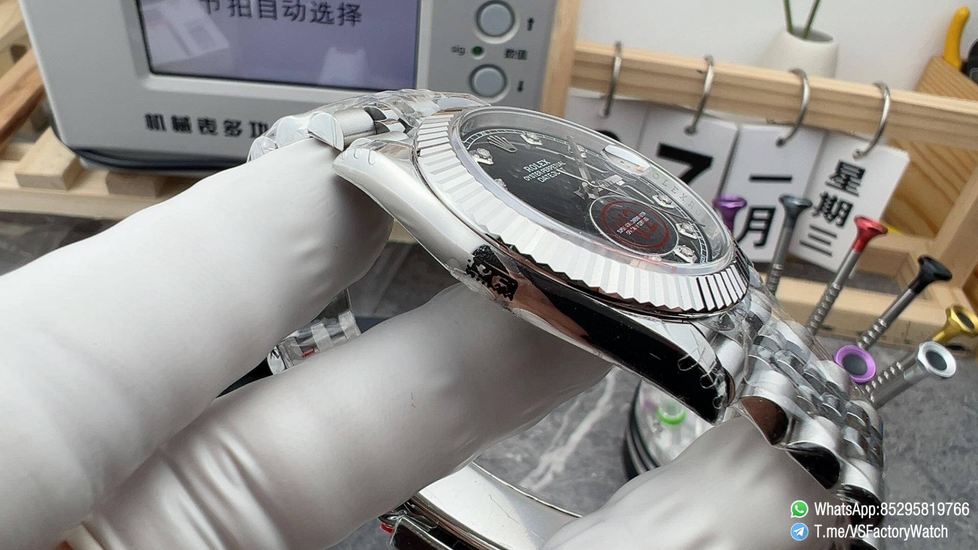 VSF DateJust 41 Ref. 126334 Black Dail with Diamonds Hour Markers 904L Stainless Steel Case and Jubilee Bracelet DanDong 3235 Movement 05 VSF DateJust 41 Ref. 126334 Black Dail with Diamonds Hour Markers 904L Stainless Steel Case and Jubilee Bracelet DanDong 3235 Movement 05