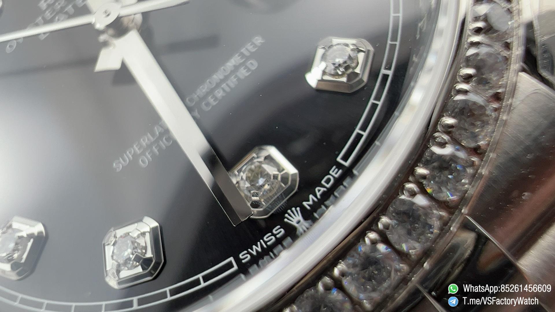 VSF Datejust 36 Ref. 126284RBR Diamonds Set Bezel Diamonds Set Black Dial 904L Case Jubilee Bracelet DD3235 Movement 72 Hours PR 03 1 VSF Datejust 36 Ref. 126284RBR Diamonds Set Bezel Diamonds Set Black Dial 904L Case Jubilee Bracelet DD3235 Movement 72 Hours PR 03 1