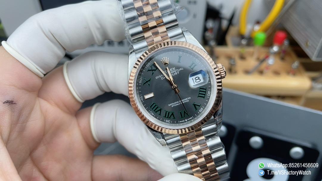 VSF Watch Datejust 36mm REF 126231 Oystersteel Everose Gold Slate Dial Roma Hour Markers Jubilee Bracelet DanDong 3235 Movement 01 VSF Watch Datejust 36mm REF 126231 Oystersteel Everose Gold Slate Dial Roma Hour Markers Jubilee Bracelet DanDong 3235 Movement 01