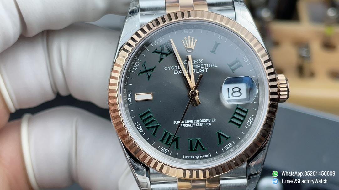 VSF Watch Datejust 36mm REF 126231 Oystersteel Everose Gold Slate Dial Roma Hour Markers Jubilee Bracelet DanDong 3235 Movement 02 VSF Watch Datejust 36mm REF 126231 Oystersteel Everose Gold Slate Dial Roma Hour Markers Jubilee Bracelet DanDong 3235 Movement 02