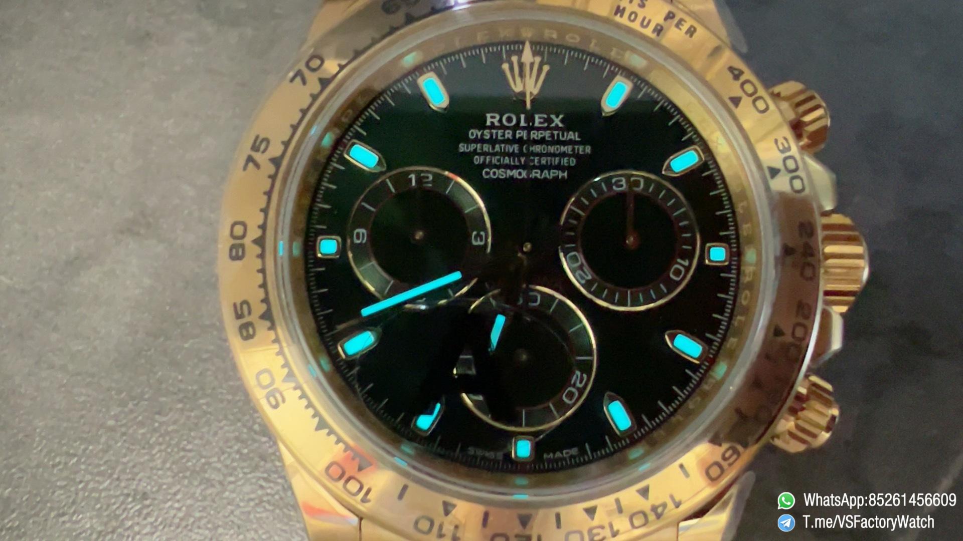 VS Factory Daytona John Mayer 116508 V3 Weight 179G Yellow Gold Case Green Dial Yellow Gold Bracelet DanDong 4130 Movement 08 VS Factory Daytona John Mayer 116508 V3 Weight 179G Yellow Gold Case Green Dial Yellow Gold Bracelet DanDong 4130 Movement 08