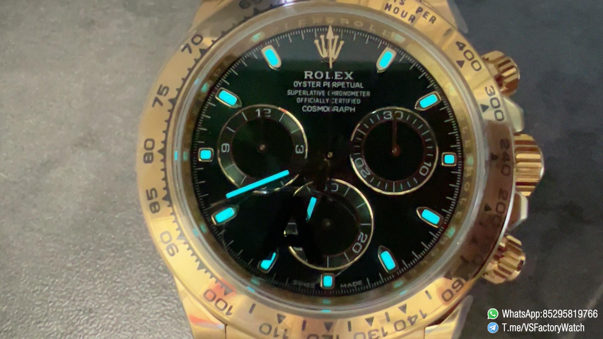 VS Factory Daytona John Mayer 116508 V3 Weight 179G Yellow Gold Case Green Dial Yellow Gold Bracelet DanDong 4130 Movement 08 VS Factory Daytona John Mayer 116508 V3 Weight 179G Yellow Gold Case Green Dial Yellow Gold Bracelet DanDong 4130 Movement 08