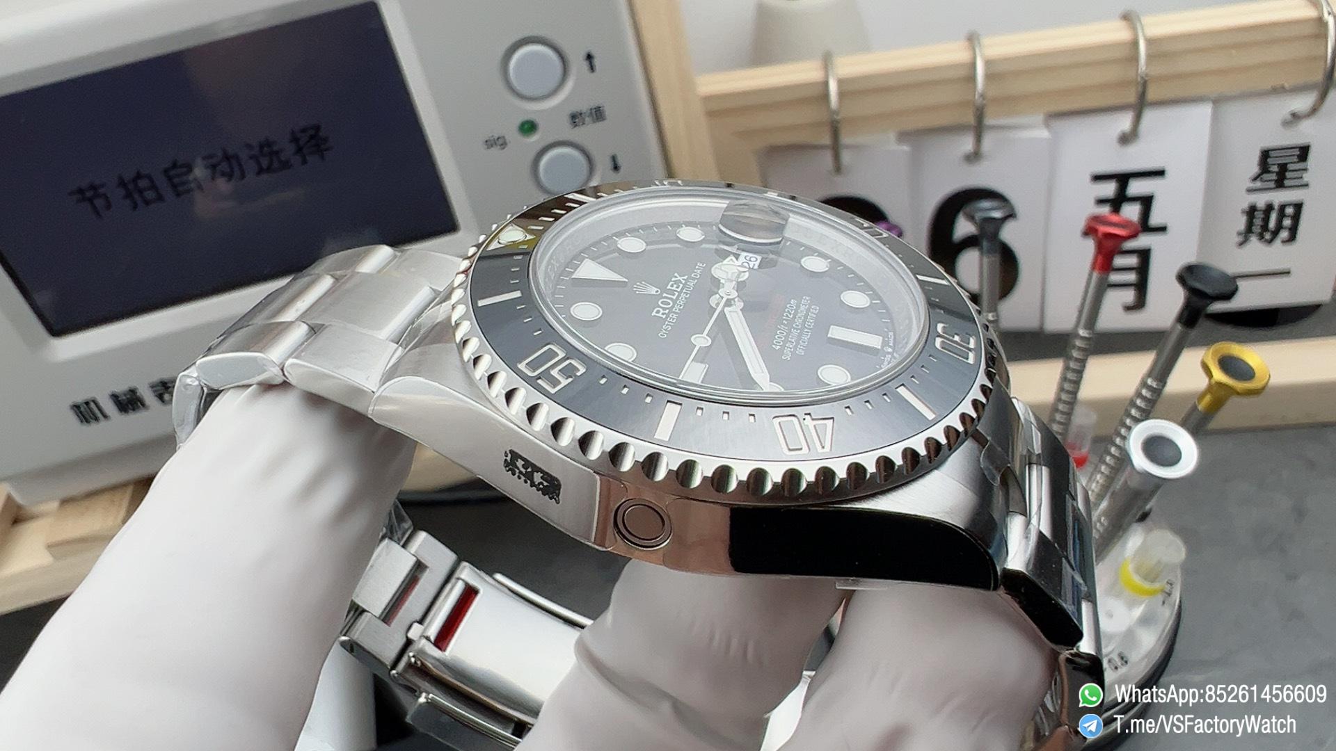 VS Factory Red Sea Dweller 43 Ref 126600 Black Dial Black Ceramic Bezel 904L Steel Metal Case and Bracelet DanDong 3235 Movement 04 VS Factory Red Sea Dweller 43 Ref 126600 Black Dial Black Ceramic Bezel 904L Steel Metal Case and Bracelet DanDong 3235 Movement 04