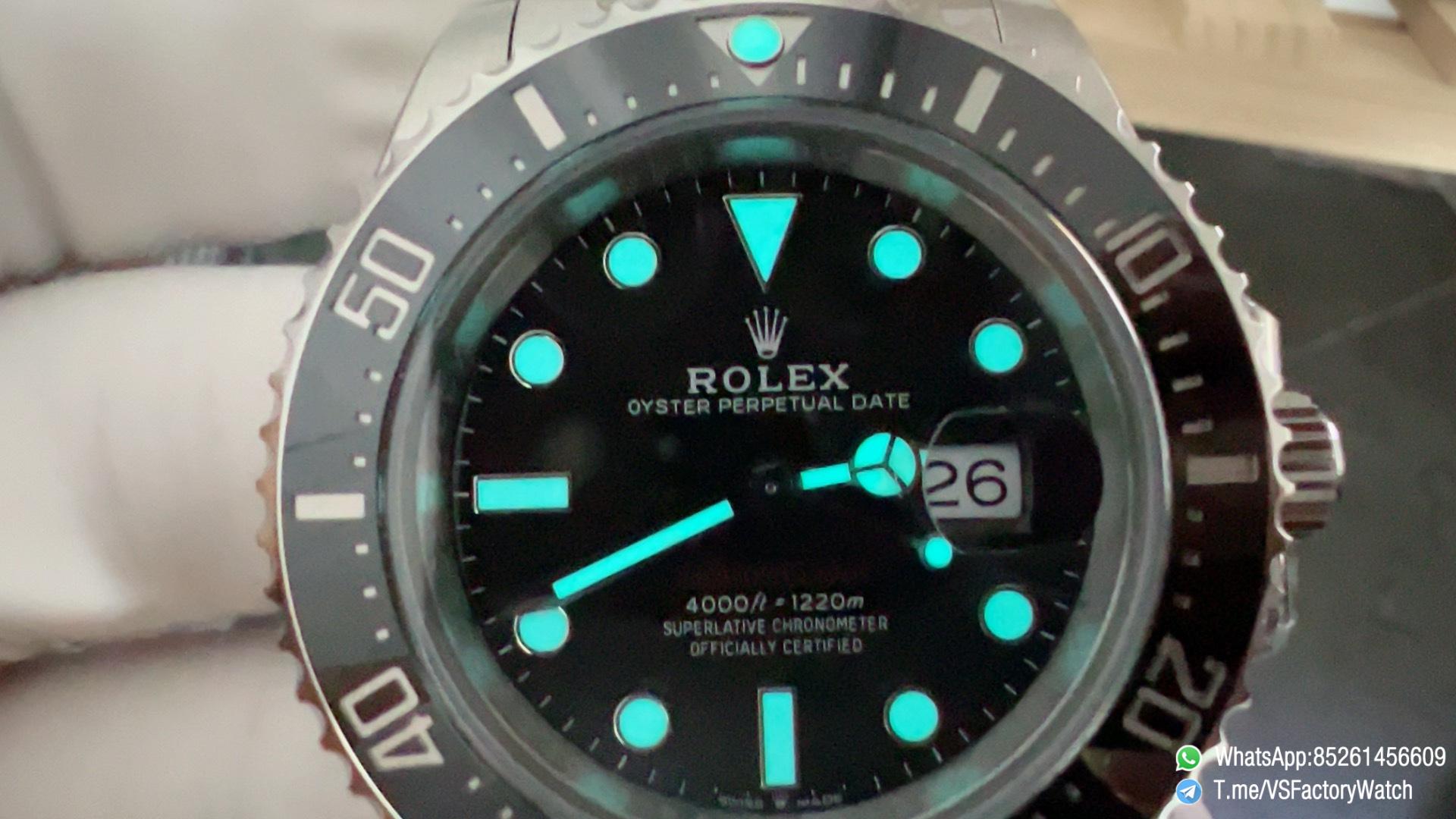 VS Factory Red Sea Dweller 43 Ref 126600 Black Dial Black Ceramic Bezel 904L Steel Metal Case and Bracelet DanDong 3235 Movement 09 VS Factory Red Sea Dweller 43 Ref 126600 Black Dial Black Ceramic Bezel 904L Steel Metal Case and Bracelet DanDong 3235 Movement 09