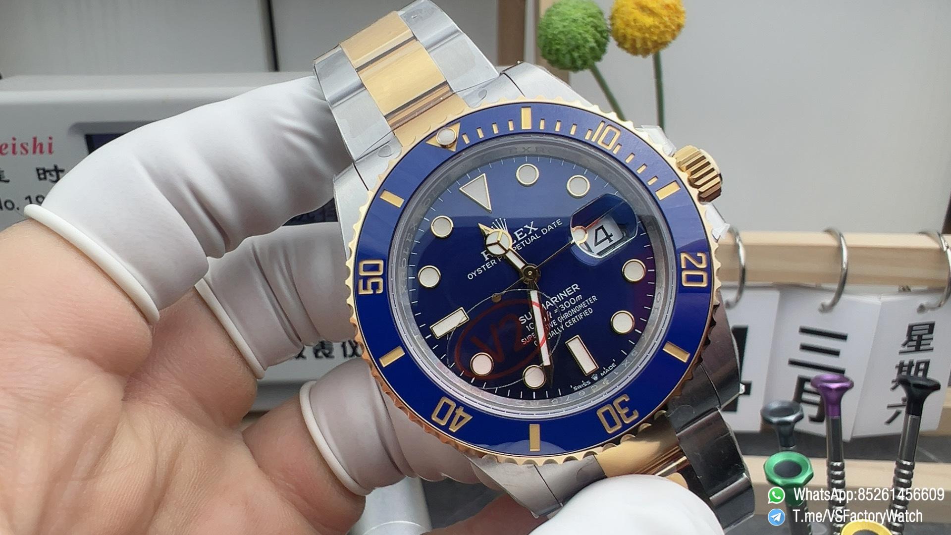 VS Factory Submariner 126613LB V2 Gain Weight 186G 41MM Blue Dial Blue Ceramic Bezel 904L Steel Two Tone VS3235 Movement 01 VS Factory Submariner 126613LB V2 Gain Weight 186G 41MM Blue Dial Blue Ceramic Bezel 904L Steel Two Tone VS3235 Movement 01