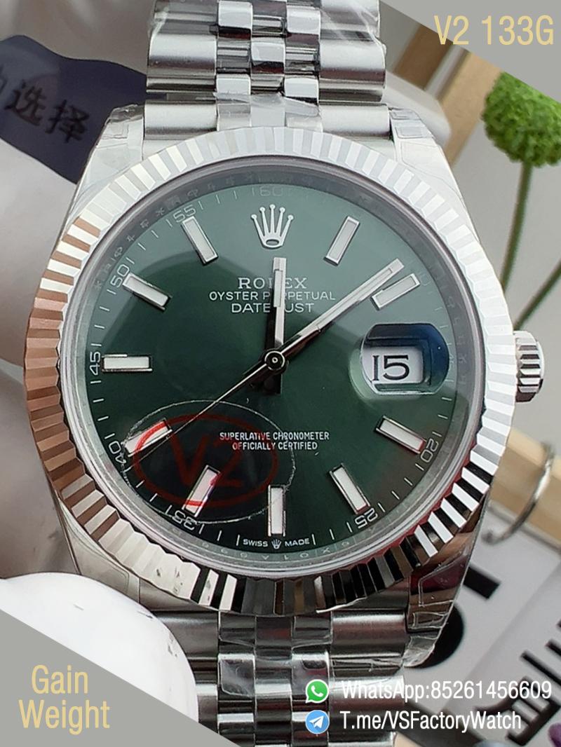 VS Factory Watch DateJust 41 V2 133g Ref 126334 Mint Green Dail 904L Metal Case and Jubilee Bracelet DanDong 3235 Movement 00 VS Factory Watch DateJust 41 V2 133g Ref 126334 Mint Green Dail 904L Metal Case and Jubilee Bracelet DanDong 3235 Movement 00