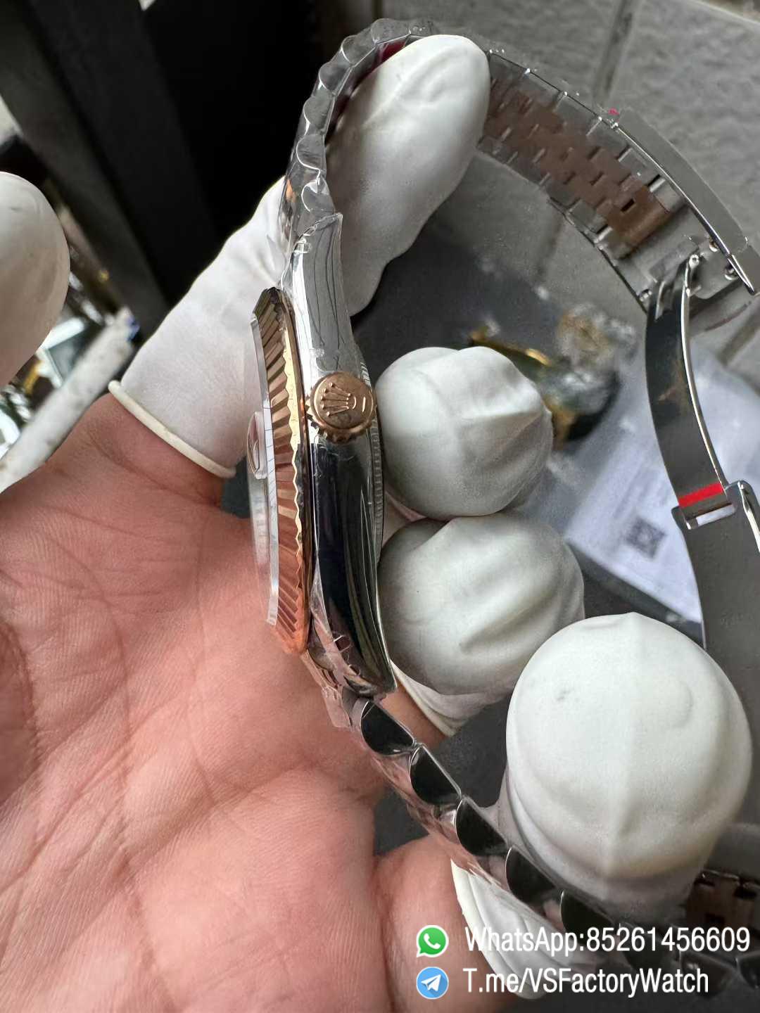 VS Factory Watch Datejust 41 Ref 126331 Oystersteel and Everose Gold Features A Chocolate Dial and Jubilee Bracelet DD3235 Movement 06 VS Factory Watch Datejust 41 Ref 126331 Oystersteel and Everose Gold Features A Chocolate Dial and Jubilee Bracelet DD3235 Movement 06