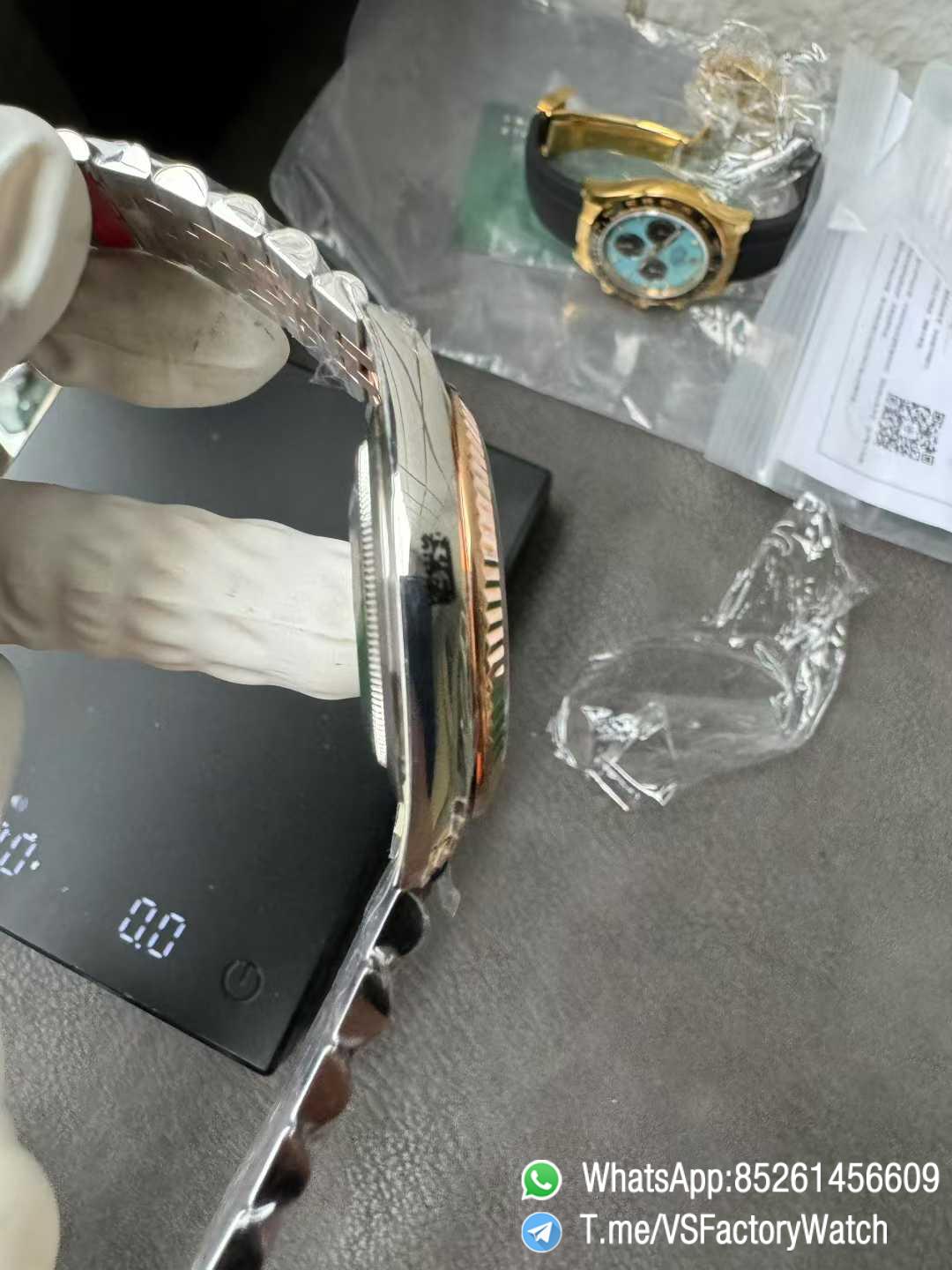 VS Factory Watch Datejust 41 Ref 126331 Oystersteel and Everose Gold Features Sundust Dial and Jubilee Bracelet DD3235 Movement 07 VS Factory Watch Datejust 41 Ref 126331 Oystersteel and Everose Gold Features Sundust Dial and Jubilee Bracelet DD3235 Movement 07