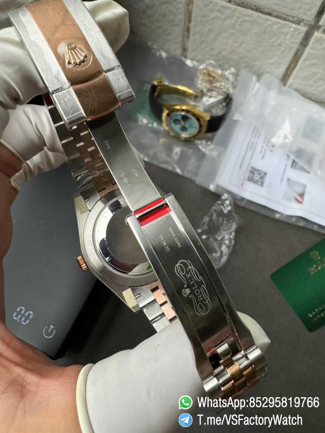 VS Factory Watch Datejust 41 Ref 126331 Oystersteel and Everose Gold Features Sundust Dial and Jubilee Bracelet DD3235 Movement 09 VS Factory Watch Datejust 41 Ref 126331 Oystersteel and Everose Gold Features Sundust Dial and Jubilee Bracelet DD3235 Movement 09