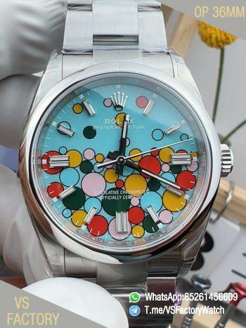 VS Factory Watch Oyster Perpetual 36 126000 904L Steel Metal Celebration Dial Oyster Bracelet DanDong 3230 Movement 00