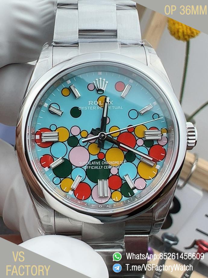 VS Factory Watch Oyster Perpetual 36 126000 904L Steel Metal Celebration Dial Oyster Bracelet DanDong 3230 Movement 00 VS Factory Watch Oyster Perpetual 36 126000 904L Steel Metal Celebration Dial Oyster Bracelet DanDong 3230 Movement 00