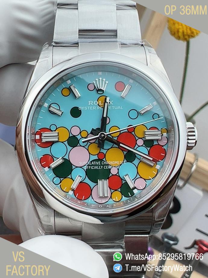 VS Factory Watch Oyster Perpetual 36 126000 904L Steel Metal Celebration Dial Oyster Bracelet DanDong 3230 Movement 00 VS Factory Watch Oyster Perpetual 36 126000 904L Steel Metal Celebration Dial Oyster Bracelet DanDong 3230 Movement 00
