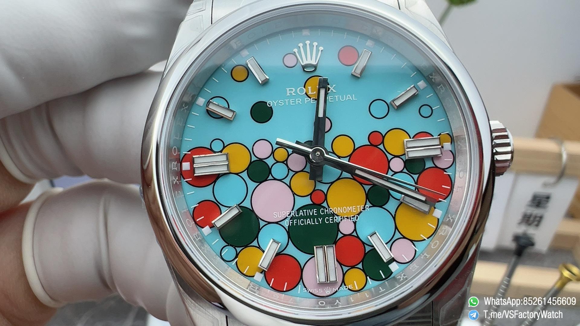 VS Factory Watch Oyster Perpetual 36 126000 904L Steel Metal Celebration Dial Oyster Bracelet DanDong 3230 Movement 02 VS Factory Watch Oyster Perpetual 36 126000 904L Steel Metal Celebration Dial Oyster Bracelet DanDong 3230 Movement 02