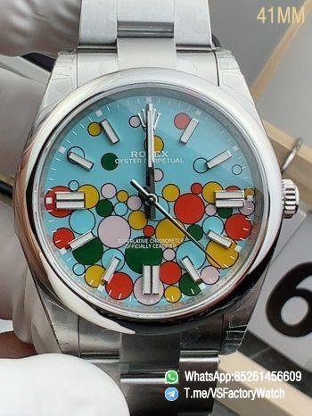 VS Factory Watch Oyster Perpetual 41 124300 904L Steel Metal Celebration Dial Oyster Bracelet DanDong 3230 Movement 000