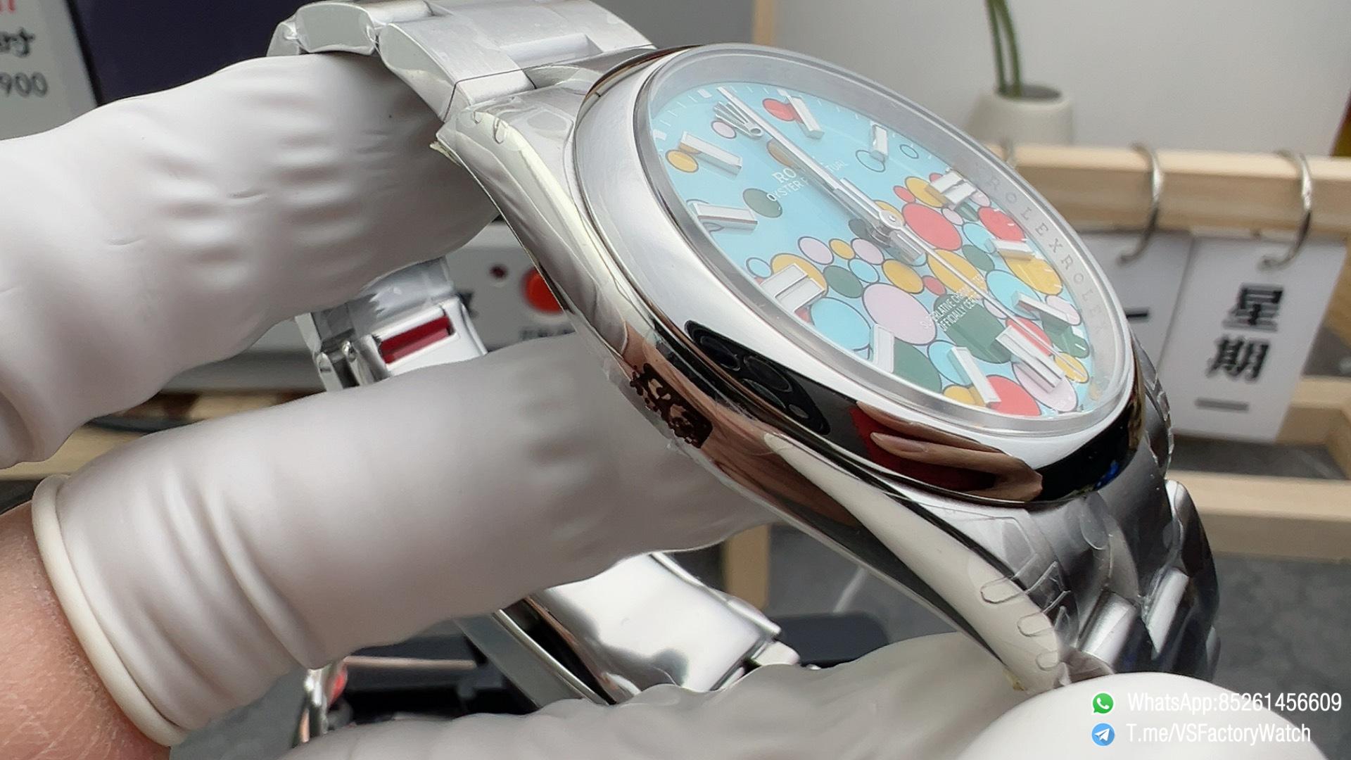 VS Factory Watch Oyster Perpetual 41 124300 904L Steel Metal Celebration Dial Oyster Bracelet DanDong 3230 Movement 03 VS Factory Watch Oyster Perpetual 41 124300 904L Steel Metal Celebration Dial Oyster Bracelet DanDong 3230 Movement 03