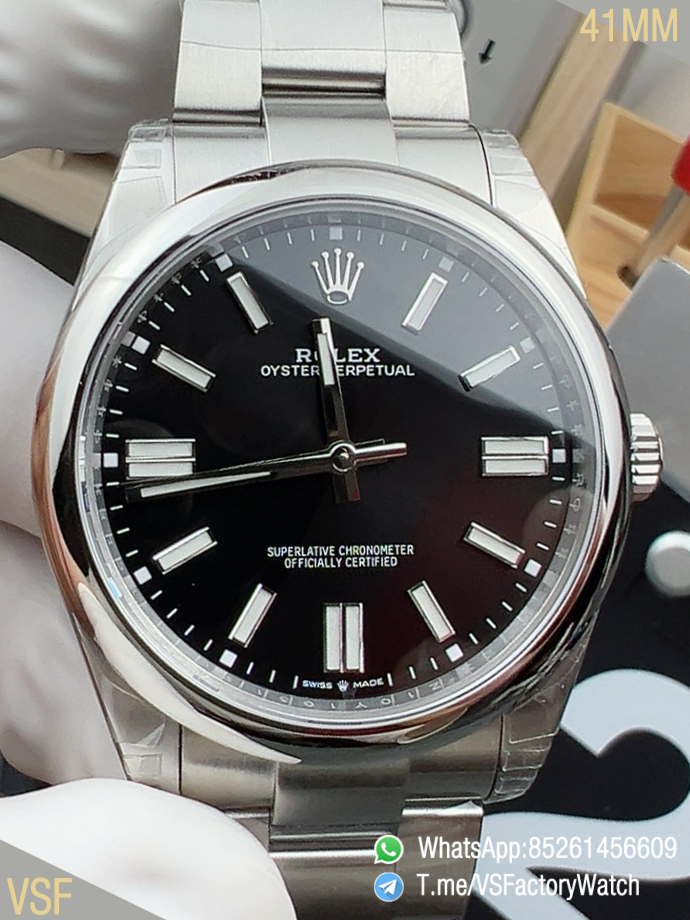 VS Factory Watch Oyster Perpetual 41 Ref 134300 904L Steel Metal Black Dial Oyster Bracelet DanDong 3230 Movement 00 VS Factory Watch Oyster Perpetual 41 Ref 134300 904L Steel Metal Black Dial Oyster Bracelet DanDong 3230 Movement 00
