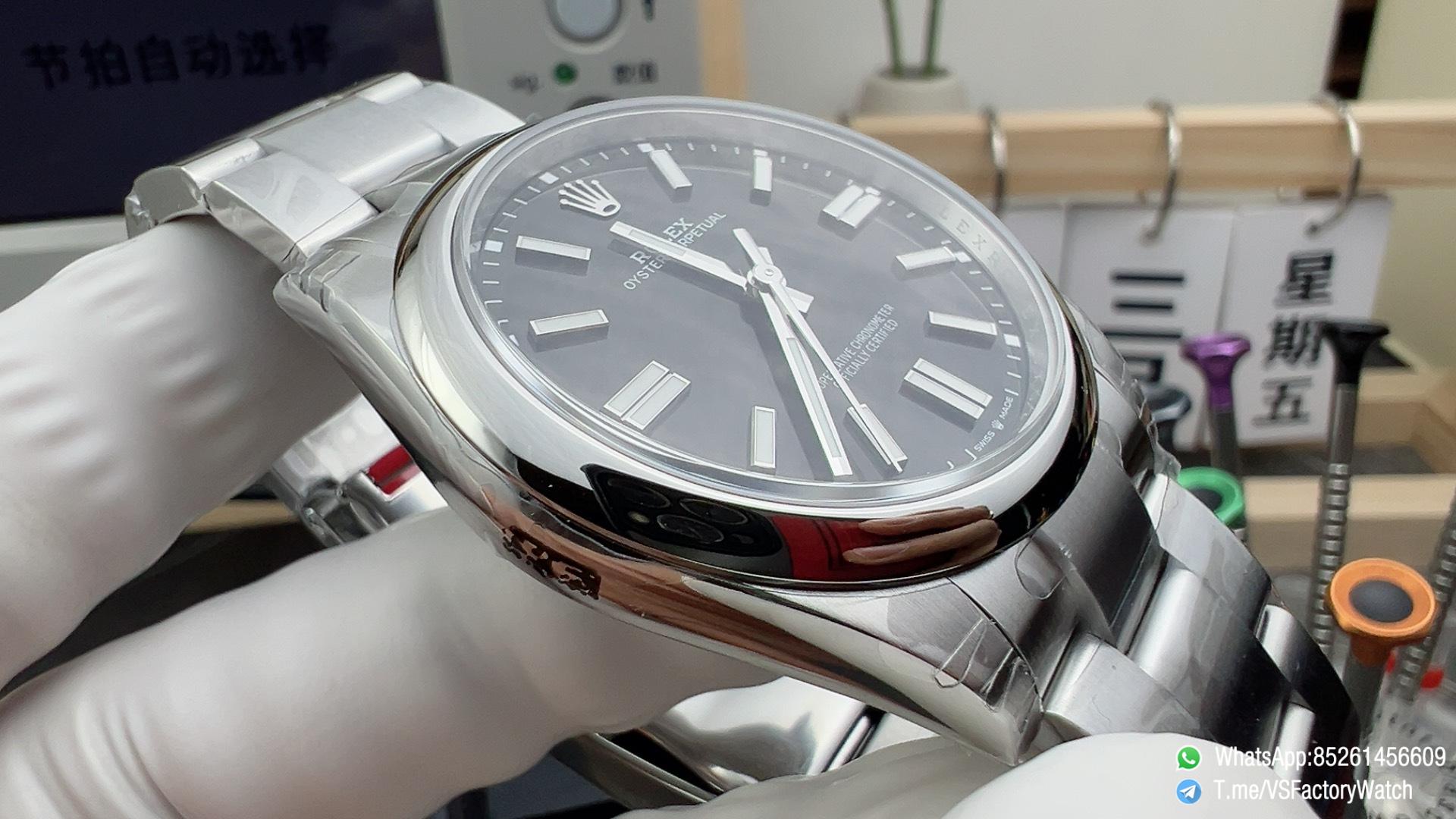 VS Factory Watch Oyster Perpetual 41 Ref 134300 904L Steel Metal Black Dial Oyster Bracelet DanDong 3230 Movement 02 VS Factory Watch Oyster Perpetual 41 Ref 134300 904L Steel Metal Black Dial Oyster Bracelet DanDong 3230 Movement 02