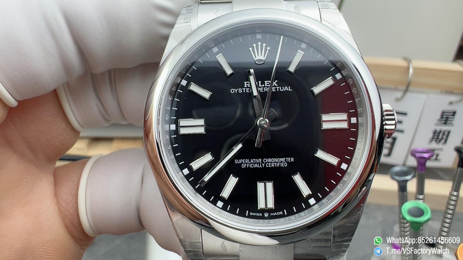 VS Factory Watch Oyster Perpetual 41 Ref 134300 904L Steel Metal Black Dial Oyster Bracelet DanDong 3230 Movement 03 VS Factory Watch Oyster Perpetual 41 Ref 134300 904L Steel Metal Black Dial Oyster Bracelet DanDong 3230 Movement 03