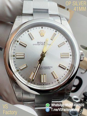 VS Factory Watch Oyster Perpetual 41 Ref 134300 904L Steel Metal Silver Dial Oyster Bracelet DanDong 3230 Movement 00