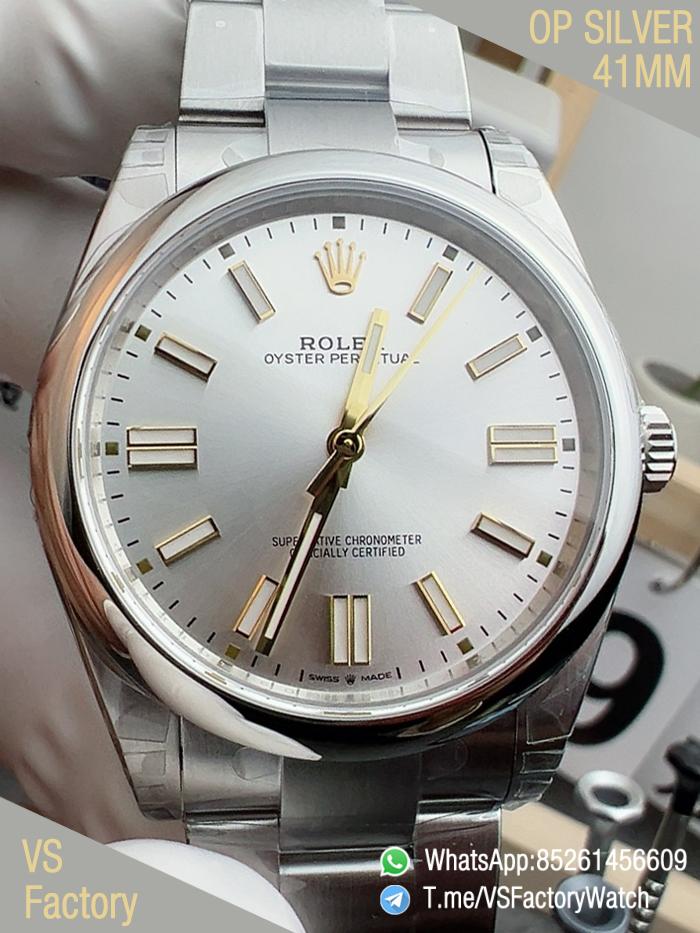 VS Factory Watch Oyster Perpetual 41 Ref 134300 904L Steel Metal Silver Dial Oyster Bracelet DanDong 3230 Movement 00 VS Factory Watch Oyster Perpetual 41 Ref 134300 904L Steel Metal Silver Dial Oyster Bracelet DanDong 3230 Movement 00