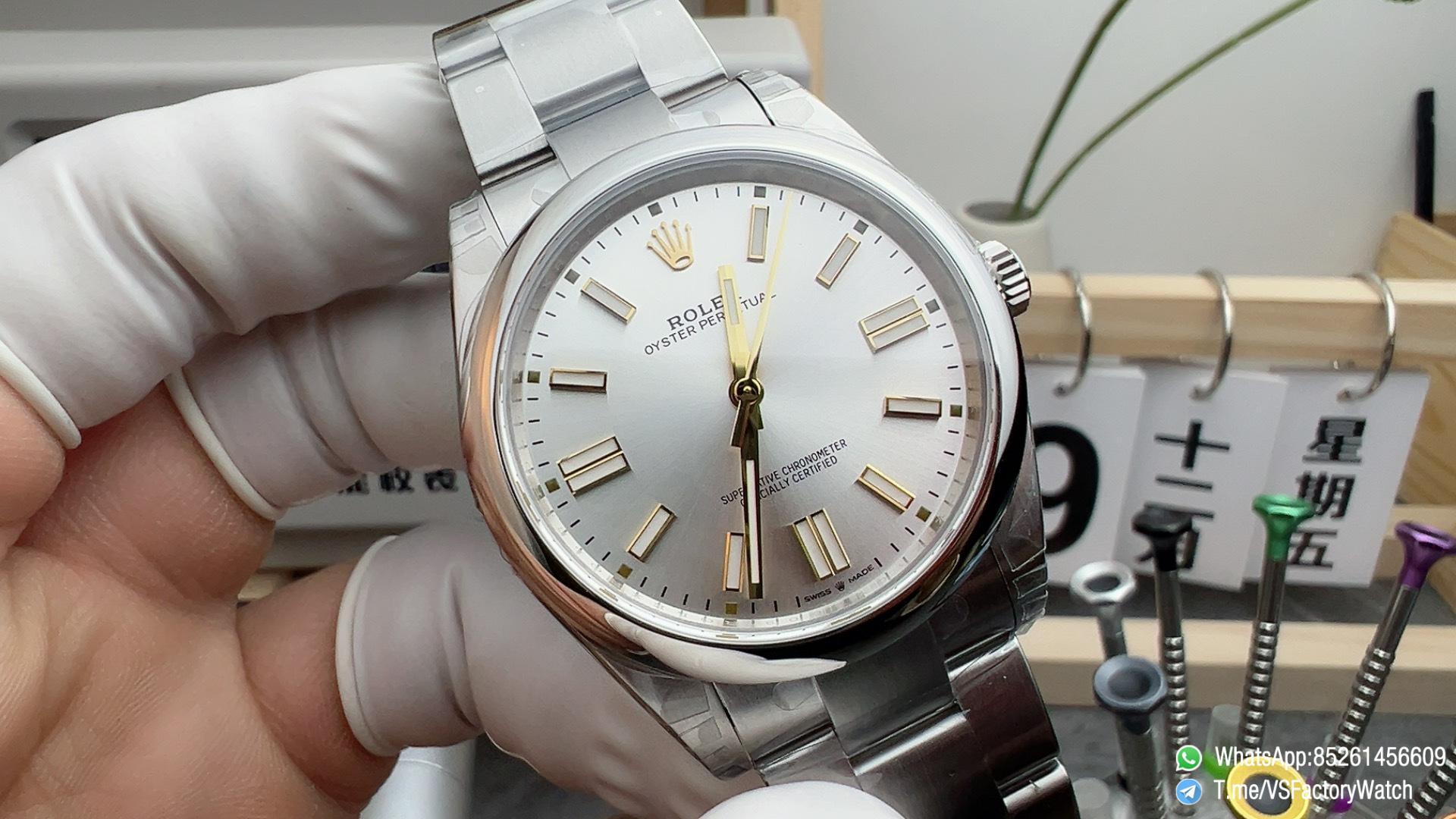 VS Factory Watch Oyster Perpetual 41 Ref 134300 904L Steel Metal Silver Dial Oyster Bracelet DanDong 3230 Movement 01 VS Factory Watch Oyster Perpetual 41 Ref 134300 904L Steel Metal Silver Dial Oyster Bracelet DanDong 3230 Movement 01