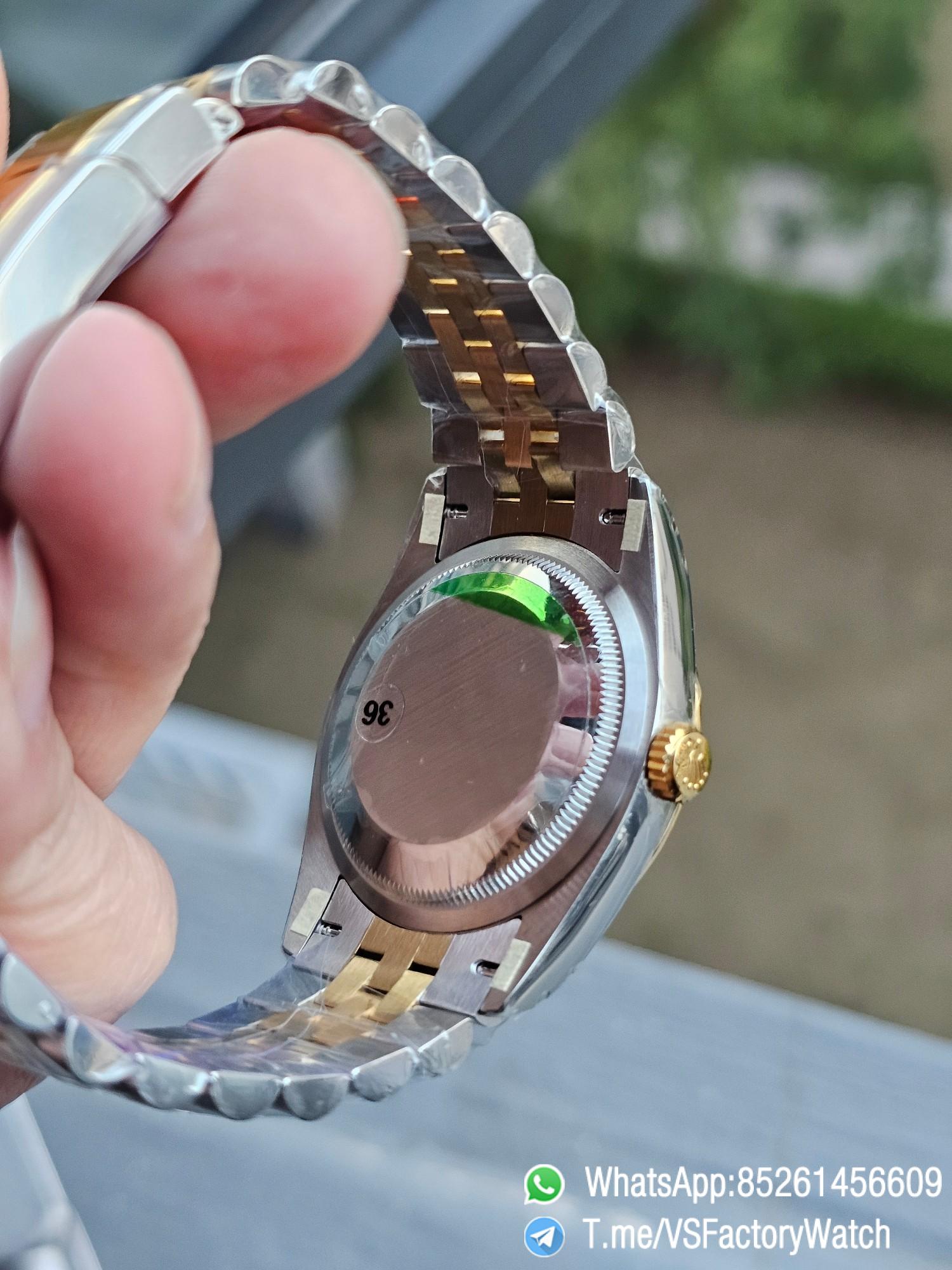 VSF DateJust 36 REF 126233 904L Oystersteel Yellow Gold Plated Metal Yellow Dial on Jubilee Bracelet DD3235 Movement 72 Hours PR 05 VSF DateJust 36 REF 126233 904L Oystersteel Yellow Gold Plated Metal Yellow Dial on Jubilee Bracelet DD3235 Movement 72 Hours PR 05