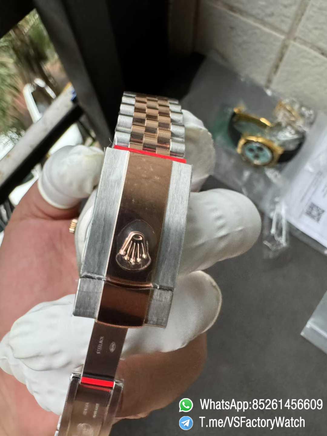 VSF DateJust 41 Ref 126331 Wimbledon Slate Dial Roma Indexes Rose Gold Smooth Bezel Two Tone Jubilee Bracelet DD3235 Calibre 10 VSF DateJust 41 Ref 126331 Wimbledon Slate Dial Roma Indexes Rose Gold Smooth Bezel Two Tone Jubilee Bracelet DD3235 Calibre 10