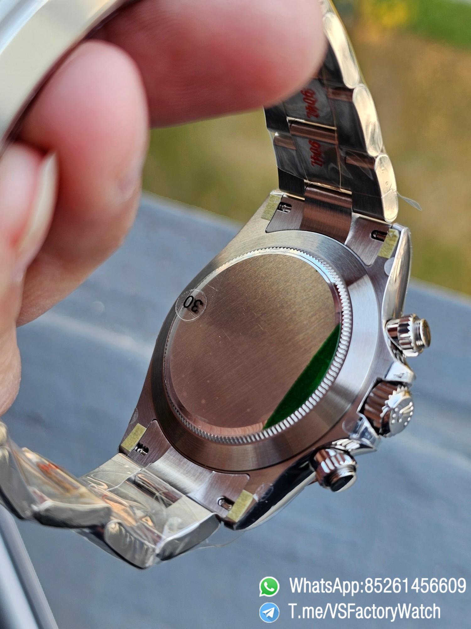 VSF Daytona 116520 White Dial with Luminous Hands and Stick Indexes 904L Steel Case and Bezel 904L Steel Oyster Braclet DD 4130 Movement 08 VSF Daytona 116520 White Dial with Luminous Hands and Stick Indexes 904L Steel Case and Bezel 904L Steel Oyster Braclet DD 4130 Movement 08