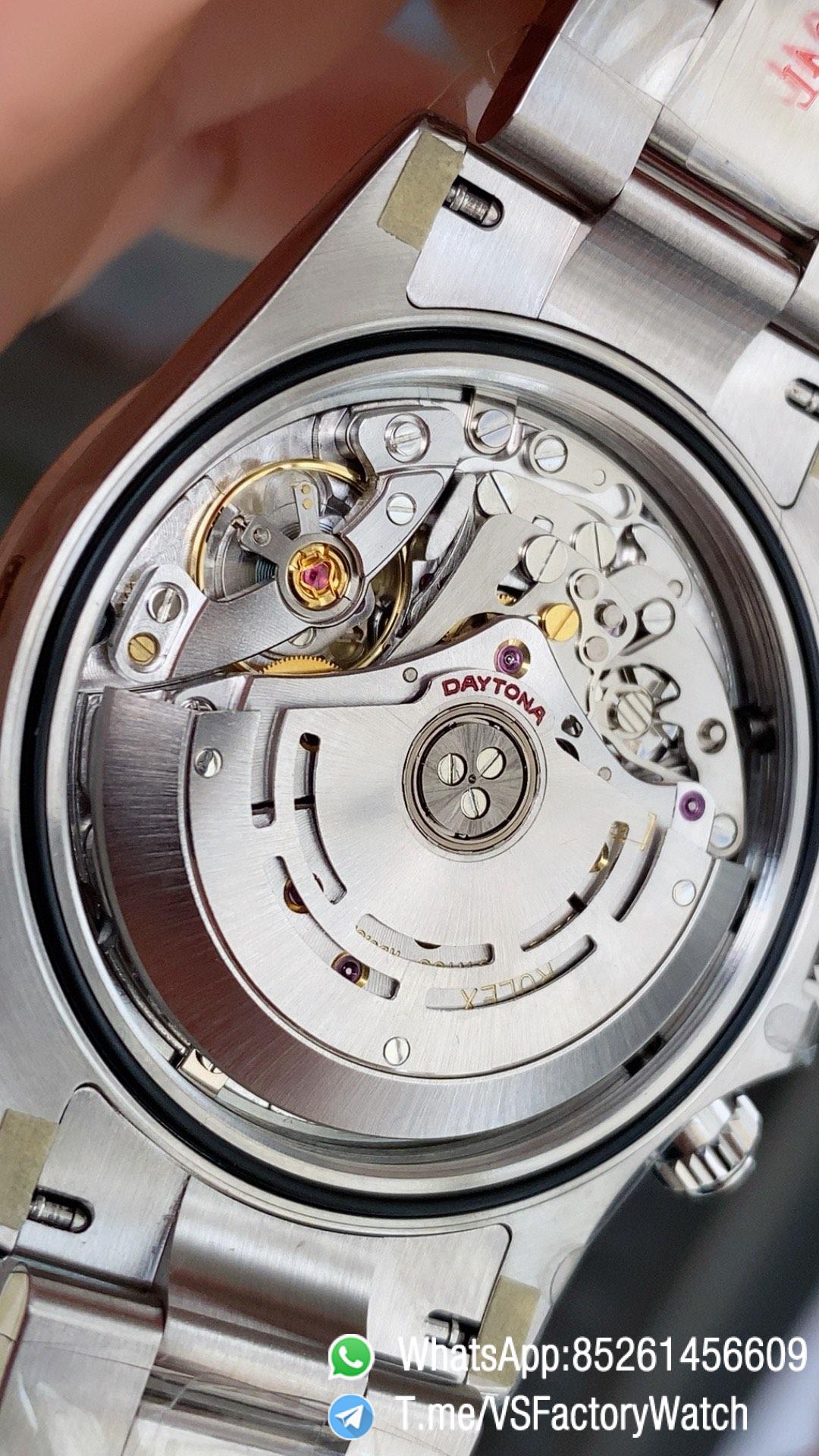 VSF Daytona 116520 White Dial with Luminous Hands and Stick Indexes 904L Steel Case and Bezel 904L Steel Oyster Braclet DD 4130 Movement 11 VSF Daytona 116520 White Dial with Luminous Hands and Stick Indexes 904L Steel Case and Bezel 904L Steel Oyster Braclet DD 4130 Movement 11