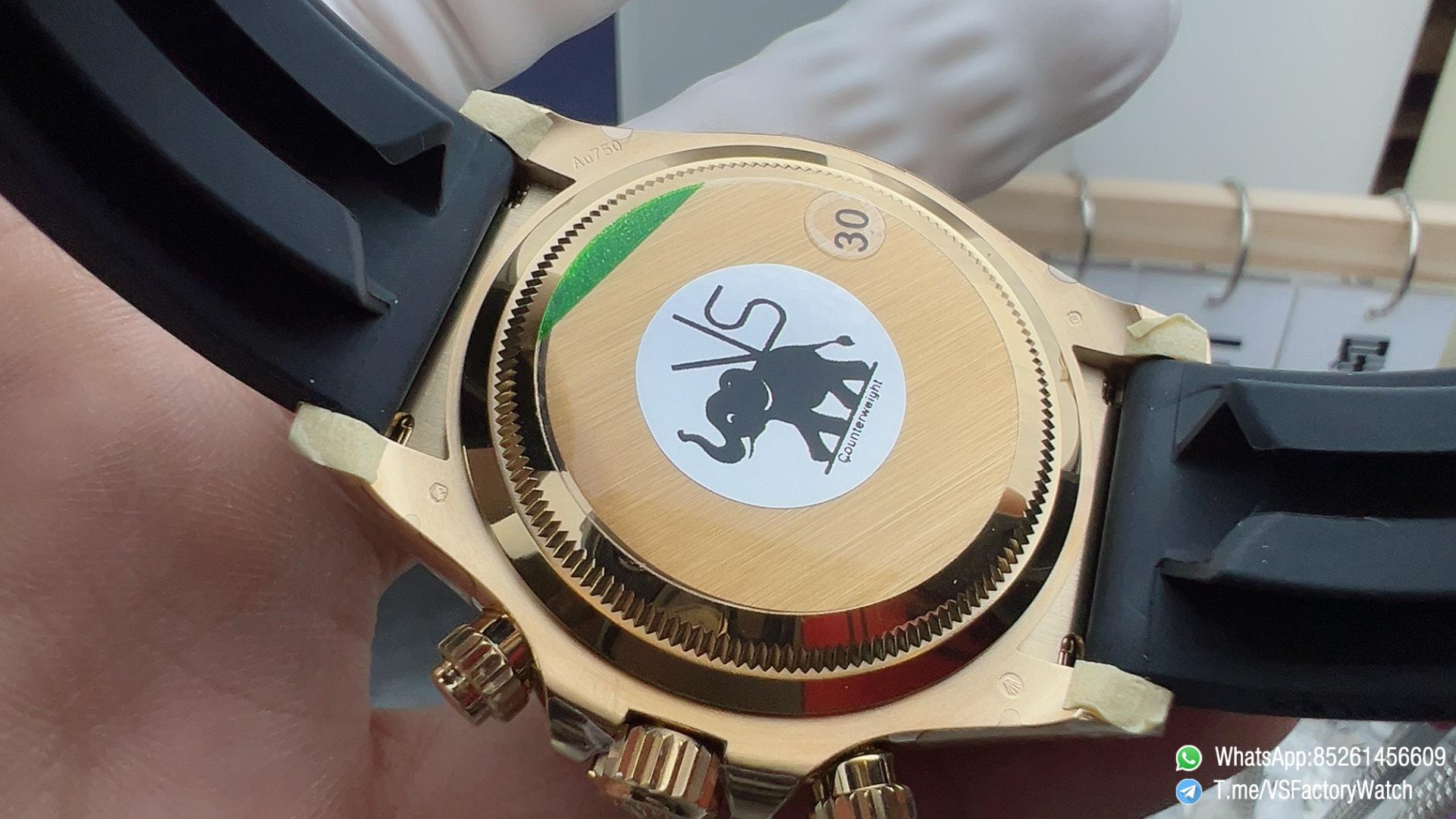 VSF Daytona 126518LN V2 137g Yellow Gold Case Black Dial with Gold Rings Black Ceramic Bezel Oysterflex Bracelet DD4131 Movement 06 VSF Daytona 126518LN V2 137g Yellow Gold Case Black Dial with Gold Rings Black Ceramic Bezel Oysterflex Bracelet DD4131 Movement 06