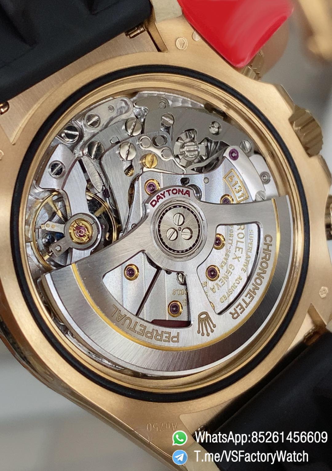 VSF Daytona 126518LN V2 137g Yellow Gold Case Black Dial with Gold Rings Black Ceramic Bezel Oysterflex Bracelet DD4131 Movement 10 VSF Daytona 126518LN V2 137g Yellow Gold Case Black Dial with Gold Rings Black Ceramic Bezel Oysterflex Bracelet DD4131 Movement 10