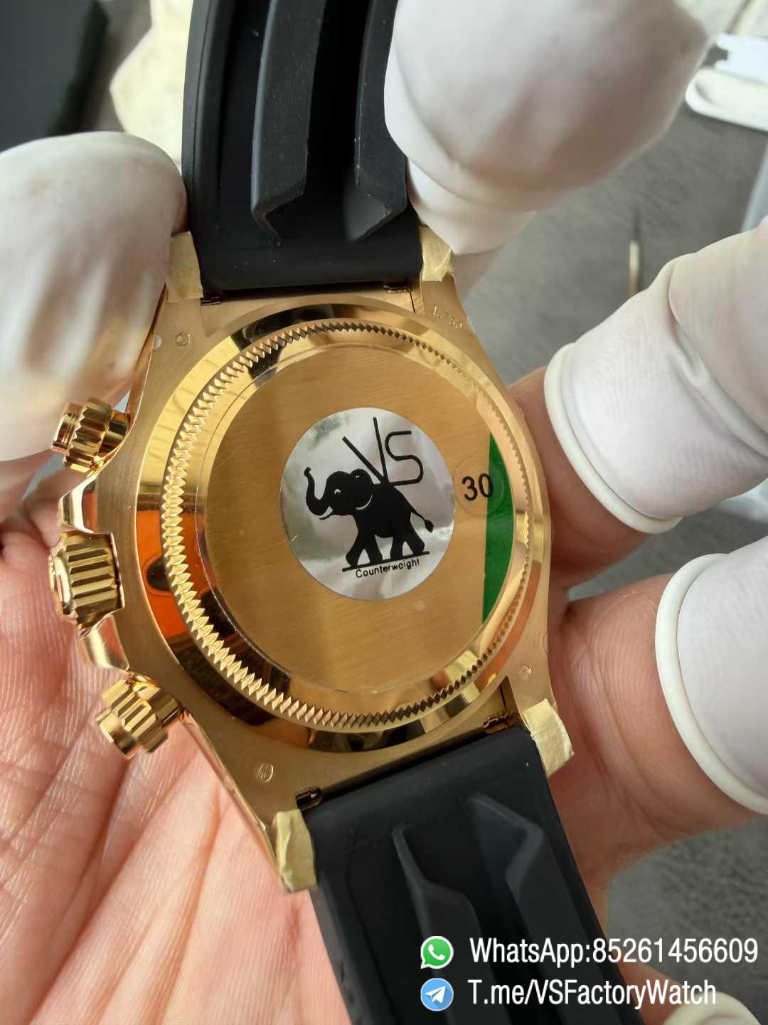 VSF Daytona 126518ln V2 137g Yellow Gold Case Turquoise Blue and Black Dial Black Cerachrom Bezel Oysterflex Bracelet DD4131 Movement 07 VSF Daytona 126518ln V2 137g Yellow Gold Case Turquoise Blue and Black Dial Black Cerachrom Bezel Oysterflex Bracelet DD4131 Movement 07