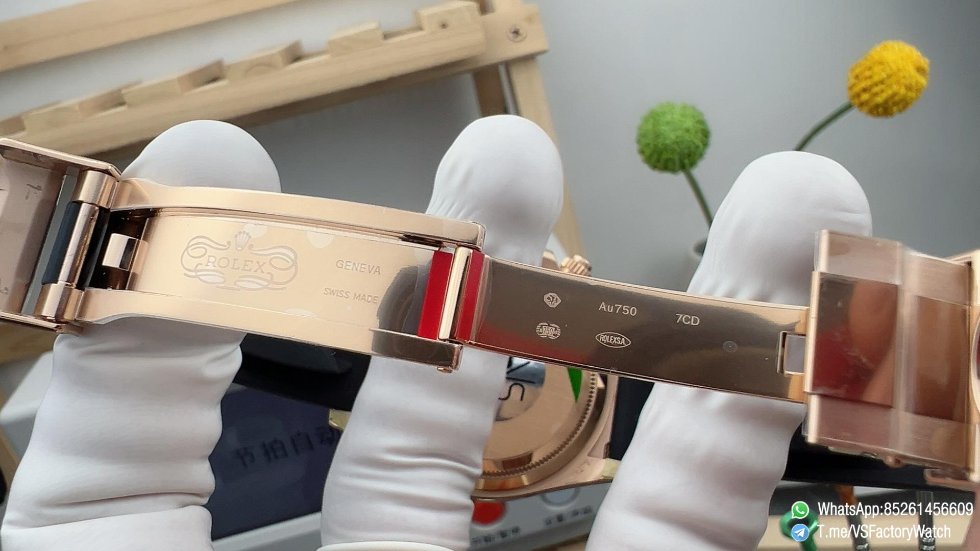 VSF Daytona Ref 126515LN Weight 137g Rose Gold Case Black and Sundust Dial Black Ceramic Bezel Oysterflex Bracelet DanDong 4131 Movement 07 VSF Daytona Ref 126515LN Weight 137g Rose Gold Case Black and Sundust Dial Black Ceramic Bezel Oysterflex Bracelet DanDong 4131 Movement 07