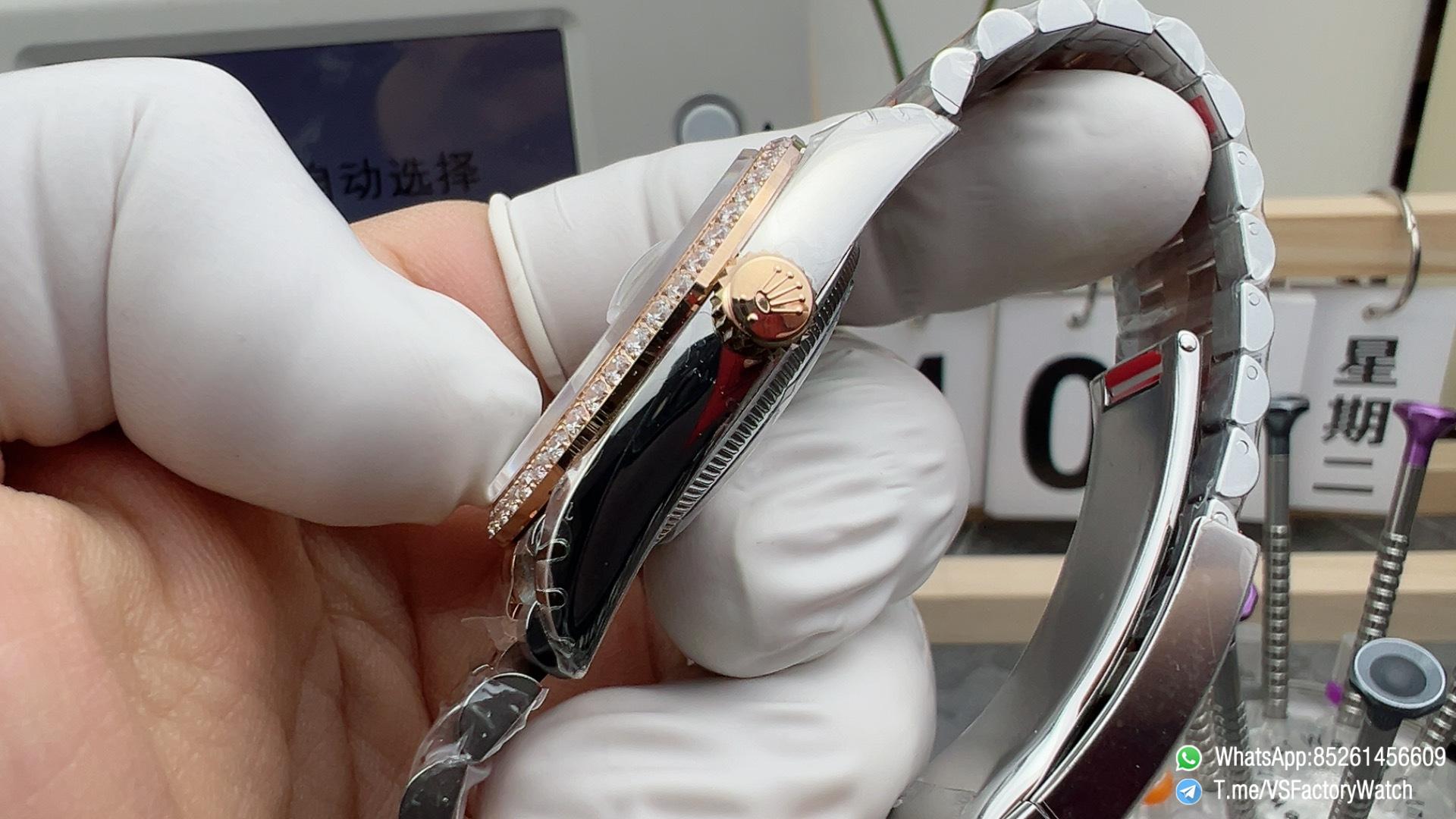 VSF Rolex DateJust 36mm 126231 Slate Dial wtih Green Roman Markers Diamond Bezel Two Tone Rose Gold Steel Jubilee Bracelet DD3235 Caliber 05 VSF Rolex DateJust 36mm 126231 Slate Dial wtih Green Roman Markers Diamond Bezel Two Tone Rose Gold Steel Jubilee Bracelet DD3235 Caliber 05