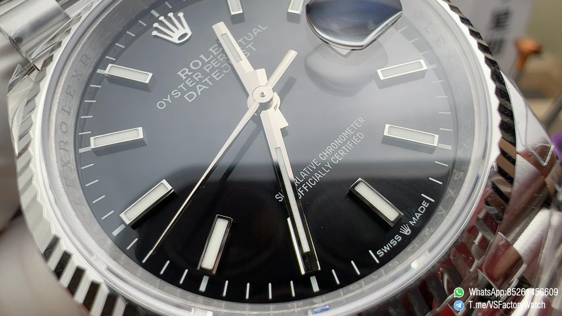 VSF Watch DateJust 36 REF 126234 0015 904L Steel Black Dial Stick Hour Markers on Jubilee Bracelet DanDong 3235 Movement 03 VSF Watch DateJust 36 REF 126234 0015 904L Steel Black Dial Stick Hour Markers on Jubilee Bracelet DanDong 3235 Movement 03