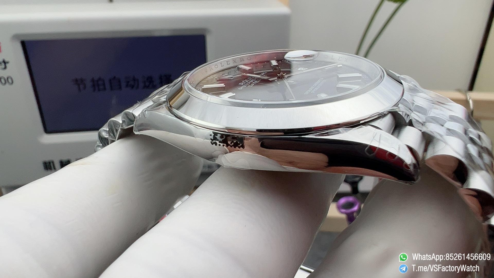 VSF Watch DateJust 41 Ref 126300 Slate Dail Smooth Bezel Luminous Stick Hour Markers 904L Jubilee Bracelet DanDong 3235 Movement 04 VSF Watch DateJust 41 Ref 126300 Slate Dail Smooth Bezel Luminous Stick Hour Markers 904L Jubilee Bracelet DanDong 3235 Movement 04