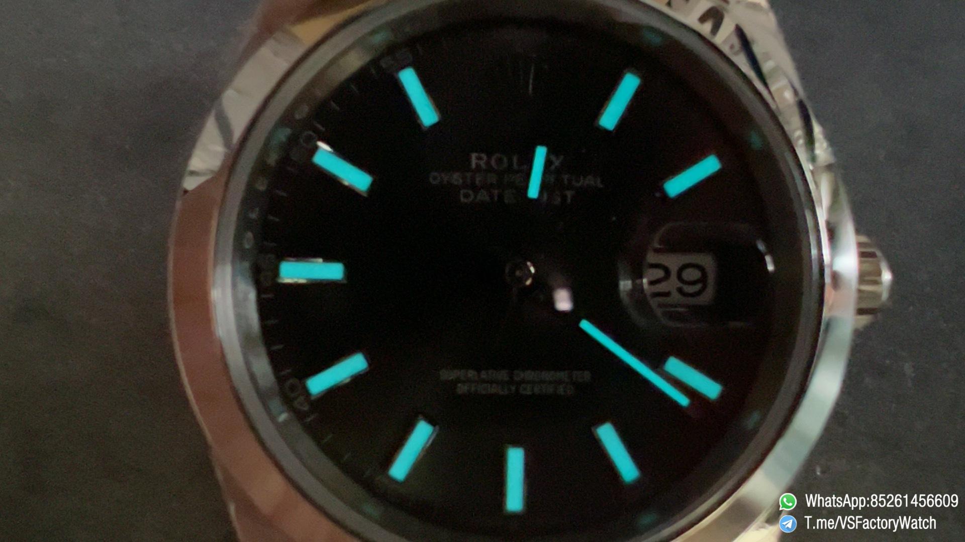 VSF Watch DateJust 41 Ref 126300 Slate Dail Smooth Bezel Luminous Stick Hour Markers 904L Jubilee Bracelet DanDong 3235 Movement 09 VSF Watch DateJust 41 Ref 126300 Slate Dail Smooth Bezel Luminous Stick Hour Markers 904L Jubilee Bracelet DanDong 3235 Movement 09