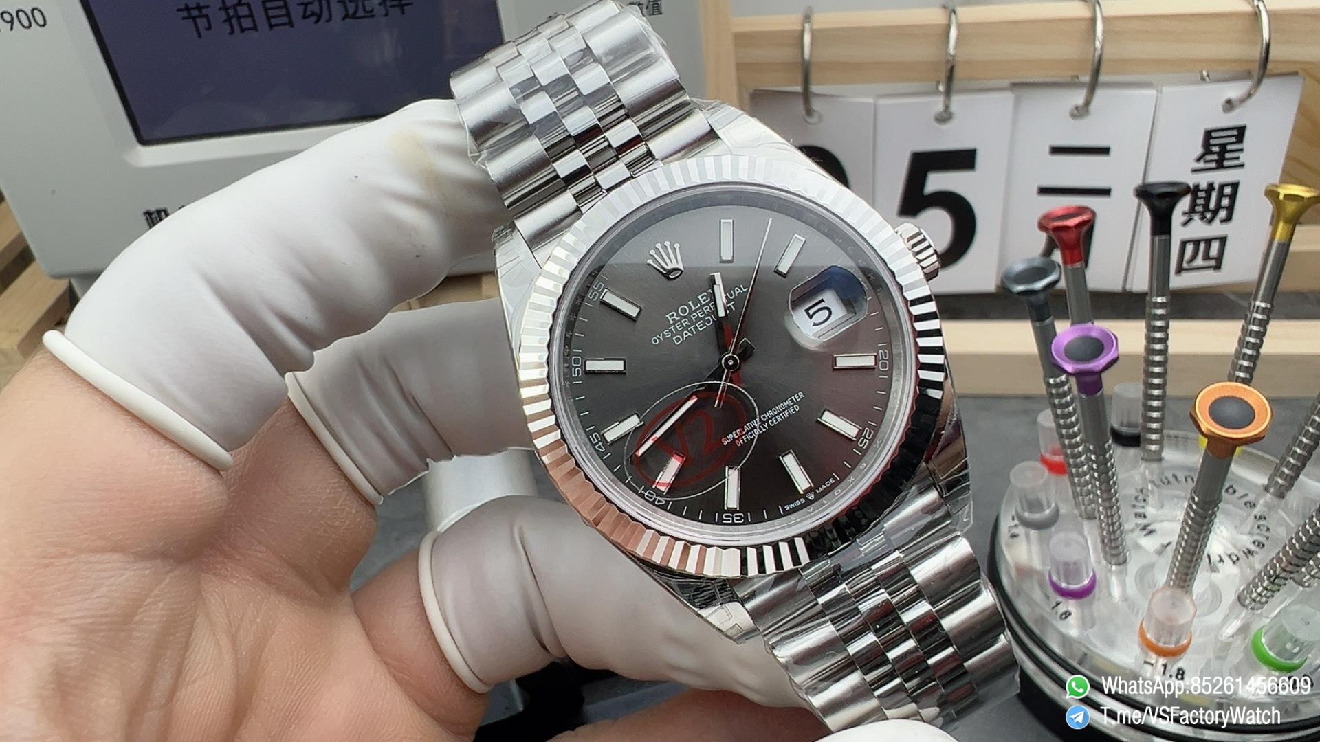 VSF Watch DateJust 41MM V2 Gain Weight 133g REF 126334 904L Steel Gray Dial Jubilee Bracelet DanDong 3235 Movement 01 VSF Watch DateJust 41MM V2 Gain Weight 133g REF 126334 904L Steel Gray Dial Jubilee Bracelet DanDong 3235 Movement 01