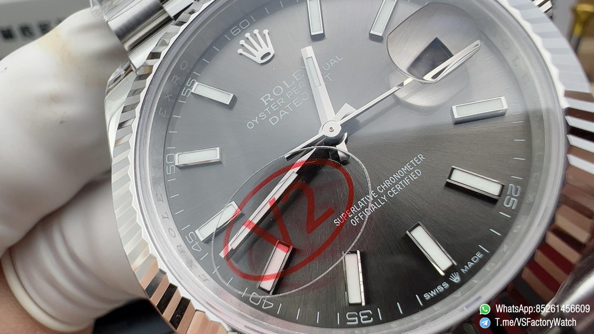 VSF Watch DateJust 41MM V2 Gain Weight 133g REF 126334 904L Steel Gray Dial Jubilee Bracelet DanDong 3235 Movement 03 VSF Watch DateJust 41MM V2 Gain Weight 133g REF 126334 904L Steel Gray Dial Jubilee Bracelet DanDong 3235 Movement 03