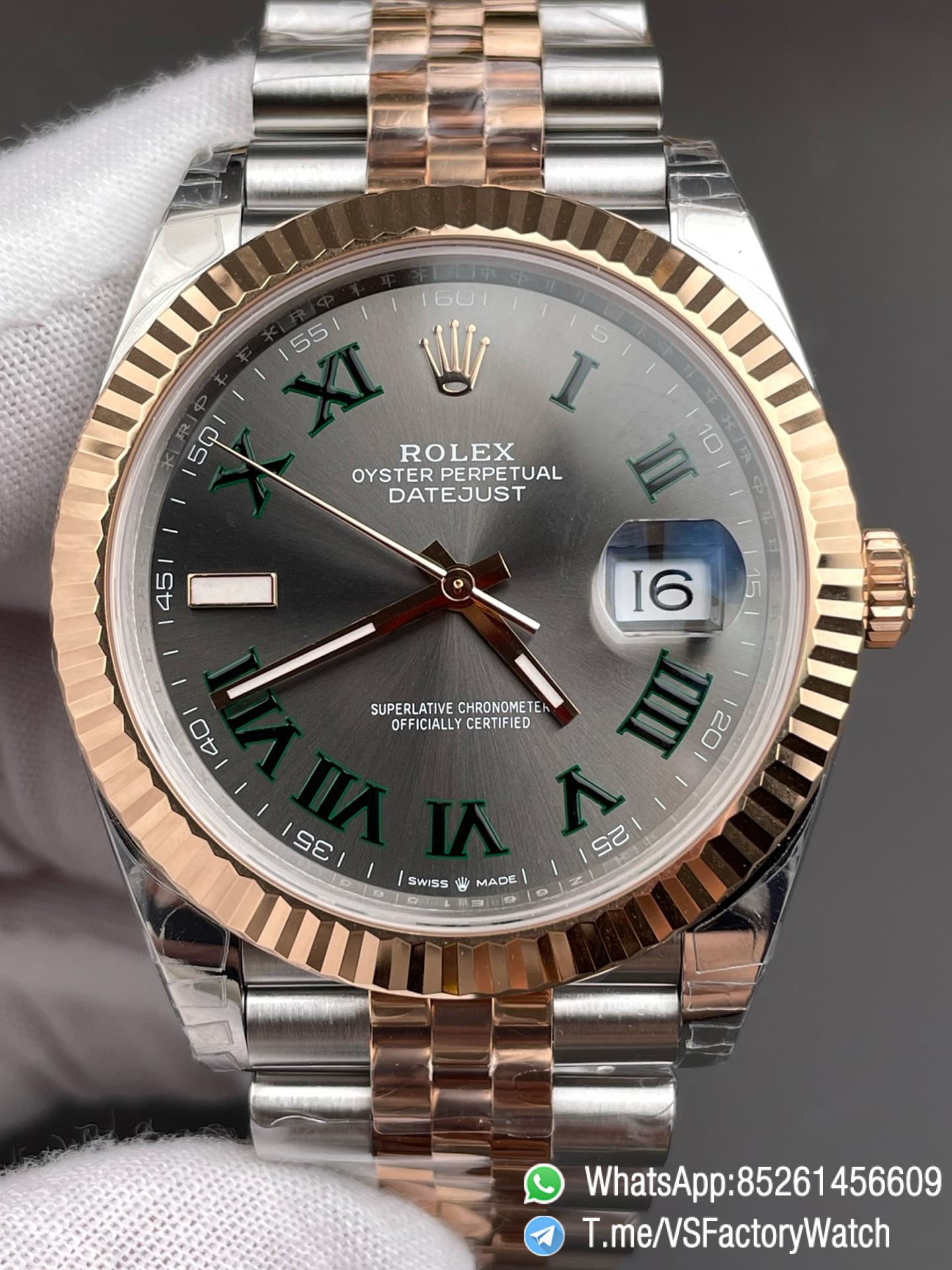 VSF Watch Datejust 41 REF 126331 Oystersteel Everose Gold Slate Dial Roma Hour Markers Jubilee Bracelet DanDong 3235 Movement 00 VSF Watch Datejust 41 REF 126331 Oystersteel Everose Gold Slate Dial Roma Hour Markers Jubilee Bracelet DanDong 3235 Movement 00