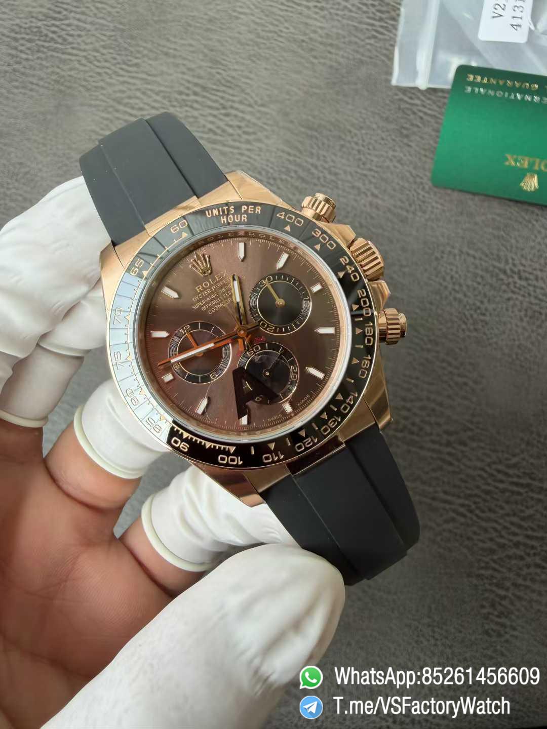 VSF Watch Daytona 126515LN V2 Gain Weight 137g Chocolate and Black Dial Black Cerachrom Bezel Oysterflex Strap DanDong 4131 Movement 02 VSF Watch Daytona 126515LN V2 Gain Weight 137g Chocolate and Black Dial Black Cerachrom Bezel Oysterflex Strap DanDong 4131 Movement 02