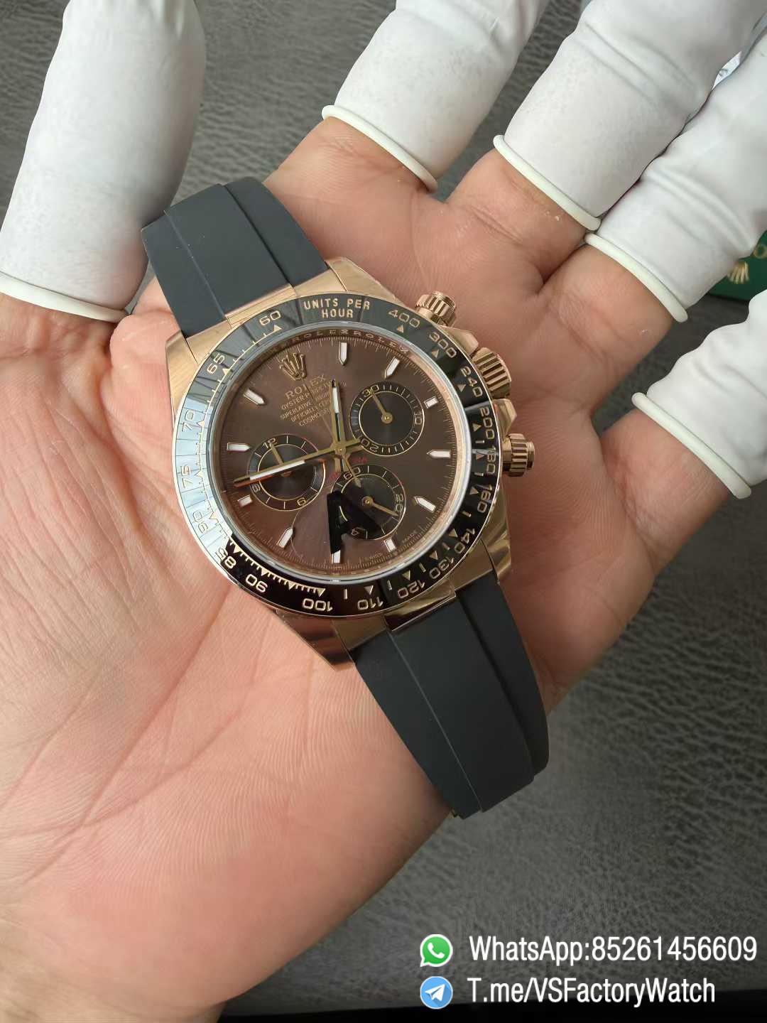 VSF Watch Daytona 126515LN V2 Gain Weight 137g Chocolate and Black Dial Black Cerachrom Bezel Oysterflex Strap DanDong 4131 Movement 03 VSF Watch Daytona 126515LN V2 Gain Weight 137g Chocolate and Black Dial Black Cerachrom Bezel Oysterflex Strap DanDong 4131 Movement 03