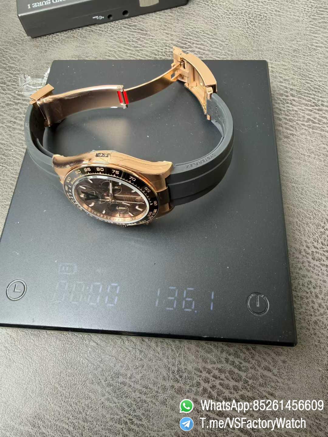 VSF Watch Daytona 126515LN V2 Gain Weight 137g Chocolate and Black Dial Black Cerachrom Bezel Oysterflex Strap DanDong 4131 Movement 09 VSF Watch Daytona 126515LN V2 Gain Weight 137g Chocolate and Black Dial Black Cerachrom Bezel Oysterflex Strap DanDong 4131 Movement 09