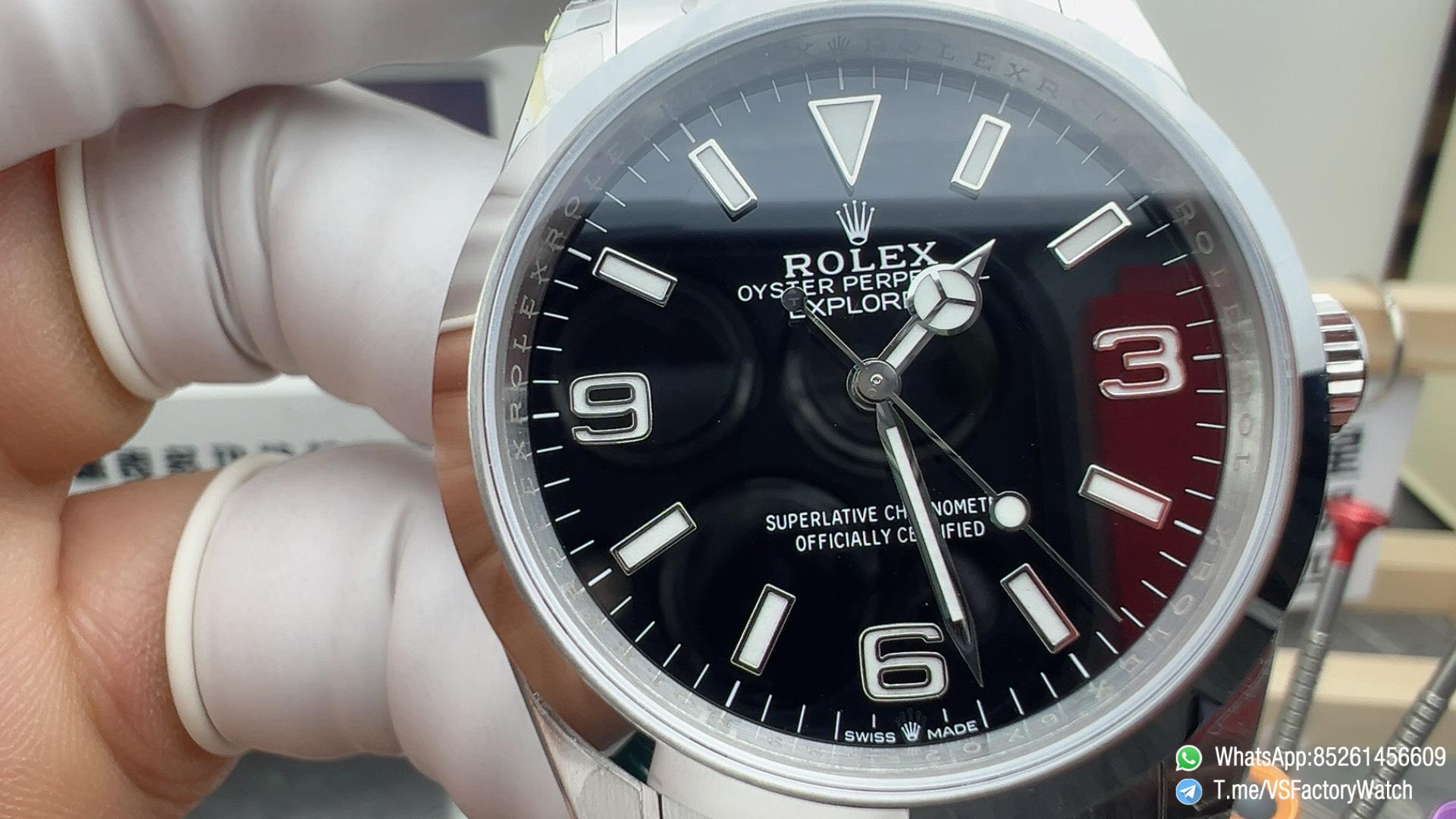 VSF Watch Explorer 36 REF 124270 904L Steel Black Dial wtih Stick and 3 6 9 Number Hour Markers Oyster Bracelet DD3230 Movement 02 VSF Watch Explorer 36 REF 124270 904L Steel Black Dial wtih Stick and 3 6 9 Number Hour Markers Oyster Bracelet DD3230 Movement 02