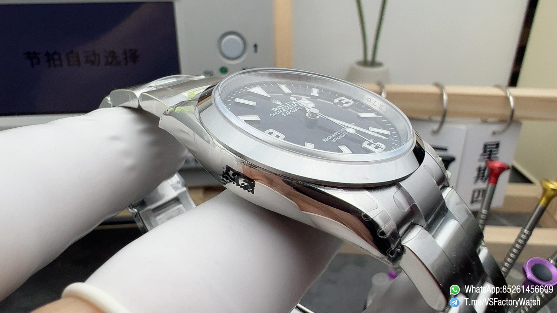 VSF Watch Explorer 36 REF 124270 904L Steel Black Dial wtih Stick and 3 6 9 Number Hour Markers Oyster Bracelet DD3230 Movement 04 VSF Watch Explorer 36 REF 124270 904L Steel Black Dial wtih Stick and 3 6 9 Number Hour Markers Oyster Bracelet DD3230 Movement 04