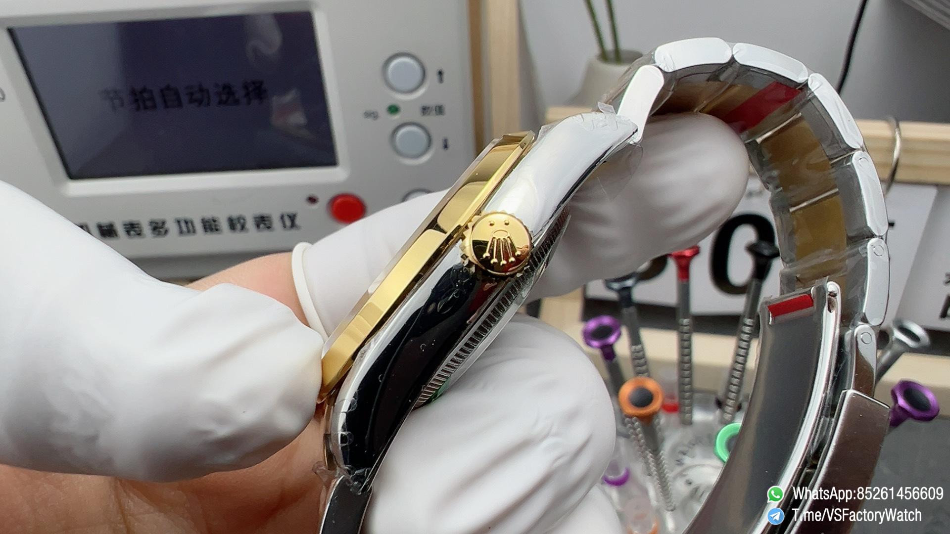 VSF Watch Two Tone Explorer 36 124273 Black Dial Stick and Number 3 6 9 Hour Markers Yellow Gold Bezel Oyster Bracelet DD3230 Calibre 05 VSF Watch Two Tone Explorer 36 124273 Black Dial Stick and Number 3 6 9 Hour Markers Yellow Gold Bezel Oyster Bracelet DD3230 Calibre 05