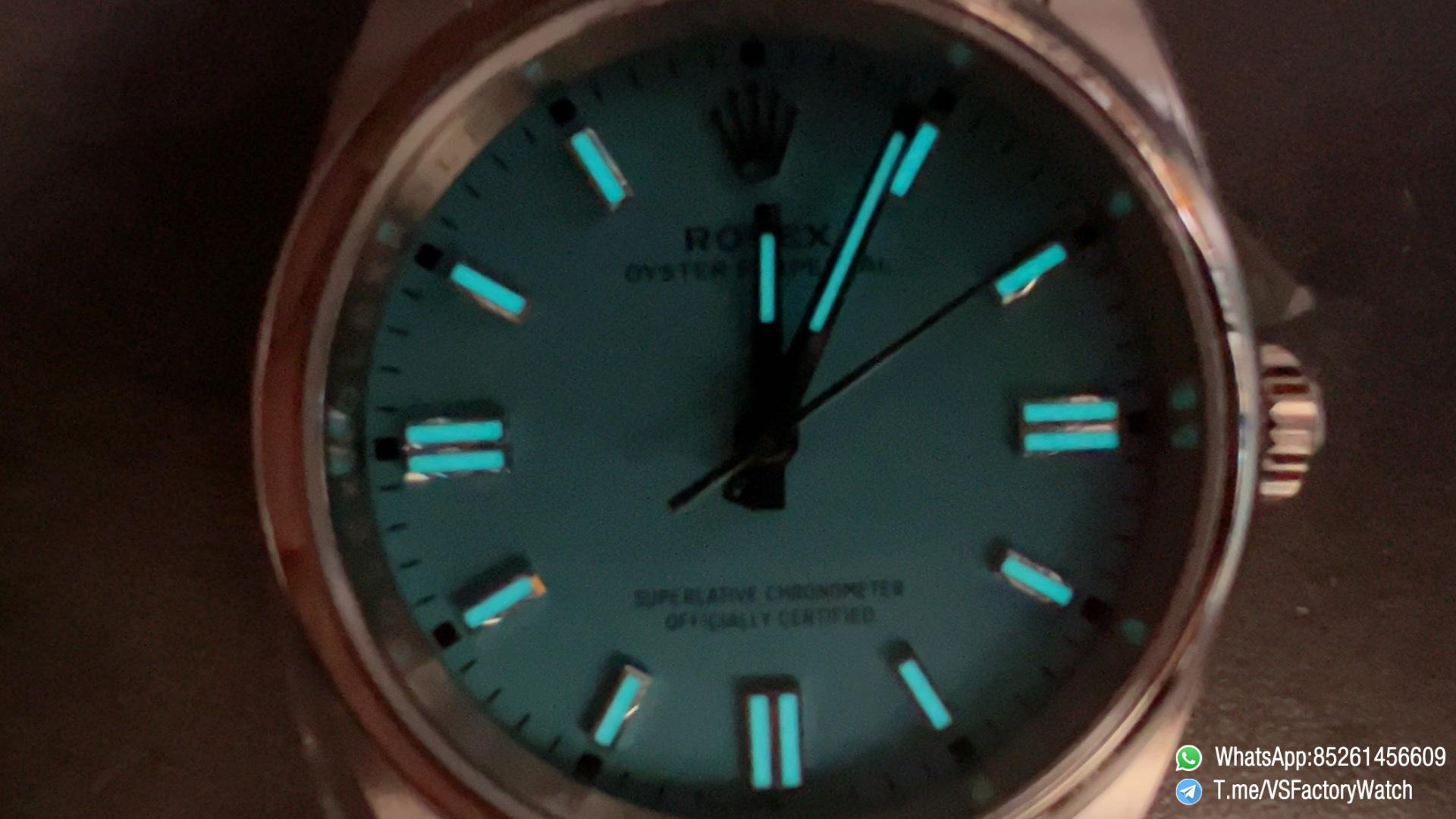 VSF Watch VSF Rolex OP Oyster Perpetual Tiffany Blue REF 126000 36mm 904L Steel Case and Bracelet DanDong 3235 Movement 09 VSF Watch VSF Rolex OP Oyster Perpetual Tiffany Blue REF 126000 36mm 904L Steel Case and Bracelet DanDong 3235 Movement 09