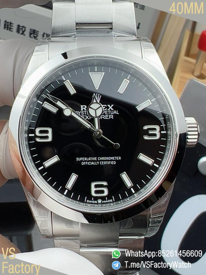 VSF Watches Explorer 40 224270 904L Steel Black Dial wtih Stick and Number 3 6 9 Hour Markers Oyster Bracelet DD3230 Movement 00 VSF Watches Explorer 40 224270 904L Steel Black Dial wtih Stick and Number 3 6 9 Hour Markers Oyster Bracelet DD3230 Movement 00
