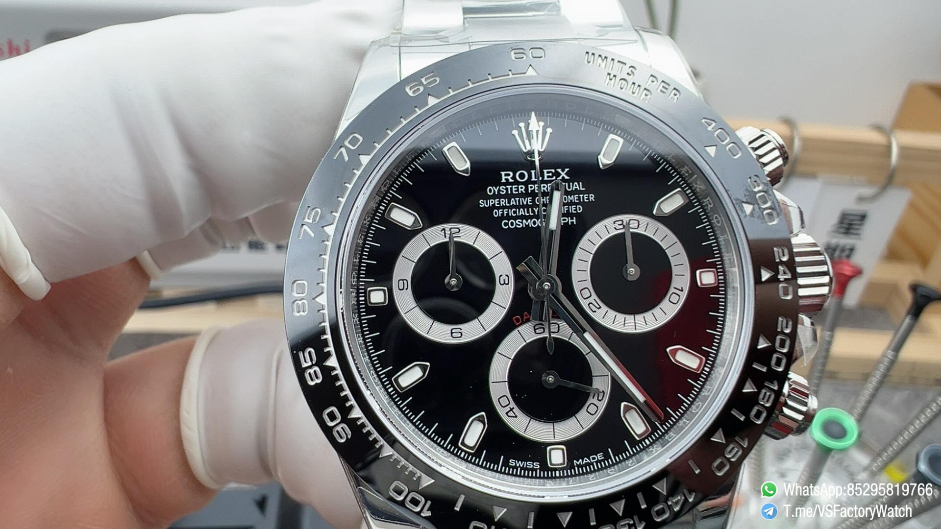 VS Factory Watch Daytona 116500LN 904L Steel Black Dial Black Ceramic Bezel DanDong 4130 Movement 0 VS Factory Watch Daytona 116500LN 904L Steel Black Dial Black Ceramic Bezel DanDong 4130 Movement 0