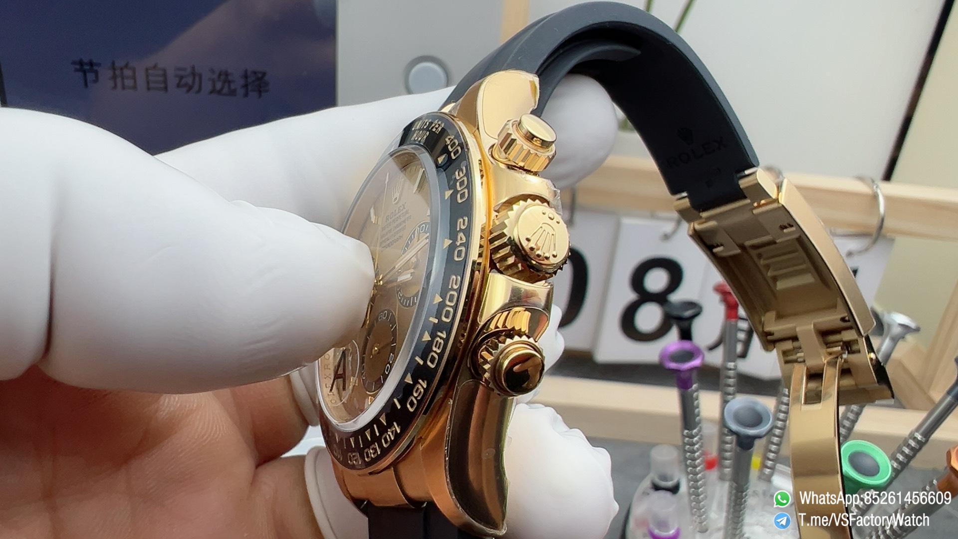 VS Factory Watch Daytona 126518LN Yellow Gold Dial with Black Rings Black Ceramic Bezel Oysterflex Strap DanDong 4131 Calibre 04 VS Factory Watch Daytona 126518LN Yellow Gold Dial with Black Rings Black Ceramic Bezel Oysterflex Strap DanDong 4131 Calibre 04